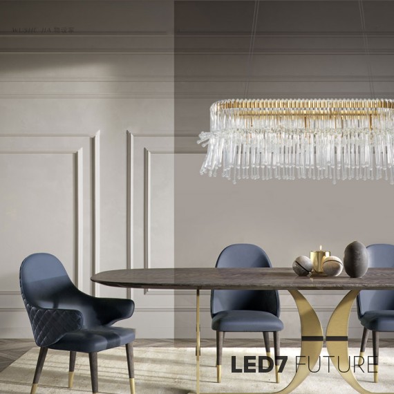 Loft Industry Modern - Hairy Glass Line Chandelier